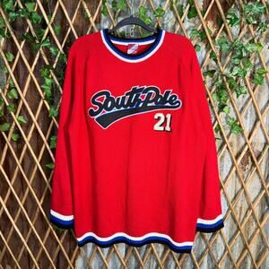 Vintage Y2K south Pole 2000s embroider hip hop knit sweater